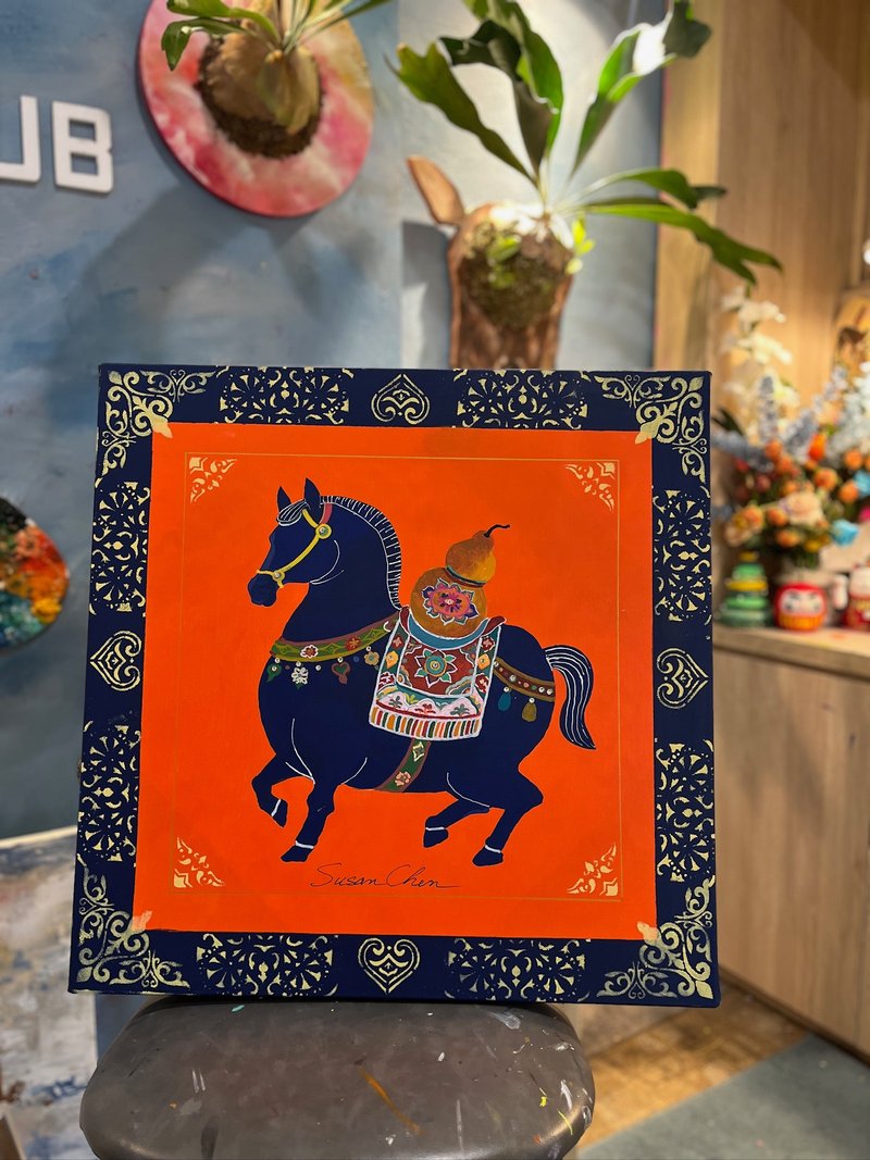 台中场/新年课程/马年课程/疗愈/纾压/无基础可/若无适合上课时段 - 插画/绘画/写字 - 颜料 