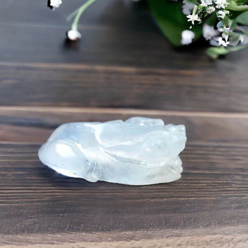 【招财神兽】冰种翡翠貔貅戒面 | 天然缅甸玉翡翠A货 | 送礼 - 金工/饰品 - 玉石 透明