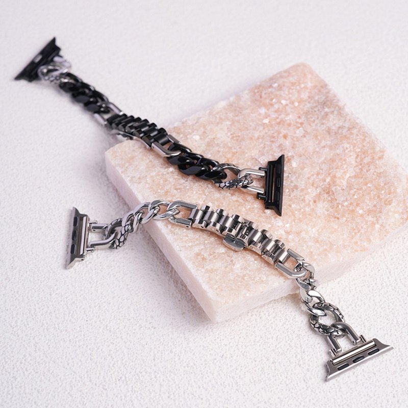 APPLE WATCH - 【Snake pattern】质感不锈钢拼接表带 - 其他 - 其他金属 