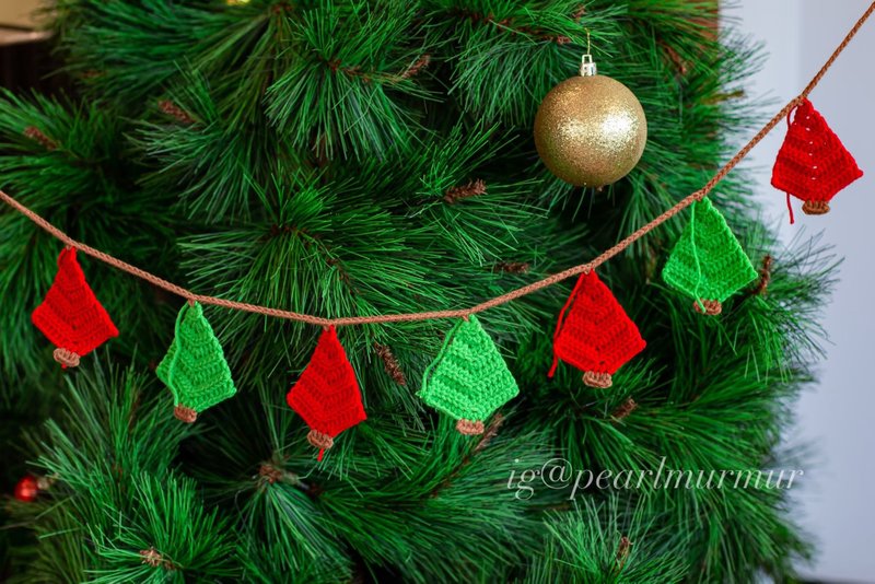 双色圣诞树挂旗 - 其他 - 其他材质 