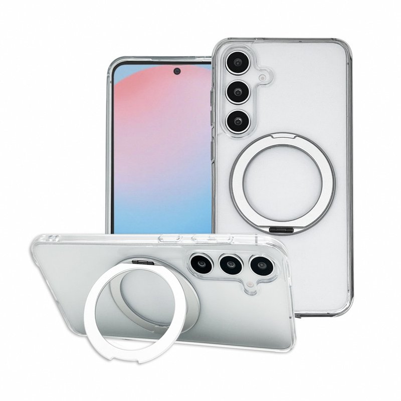 CASE SHOP 三星 A56 5G 360度磁吸站立保护壳-透明 - 手机壳/手机套 - 塑料 透明