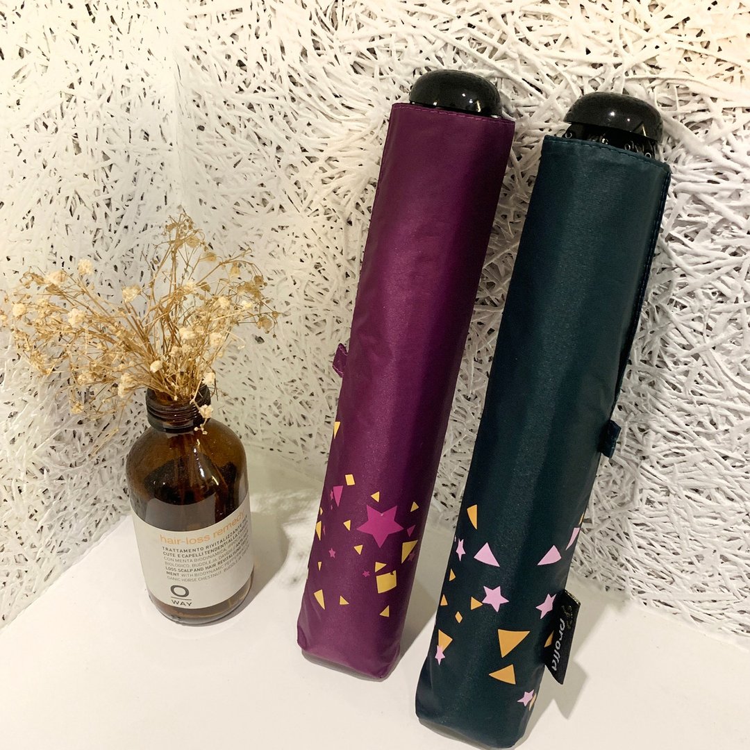 Prolla 丸迷你几何星手开反向折伞 | Water jump系列 防晒伞 100g - 雨伞/雨衣 - 防水材质 