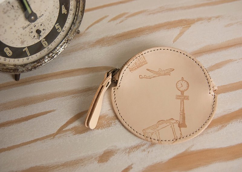 Goody Bag - Coin Case, Free S/H, Leather Coin Case, Leather Travel Coin Case - 零钱包 - 纸 