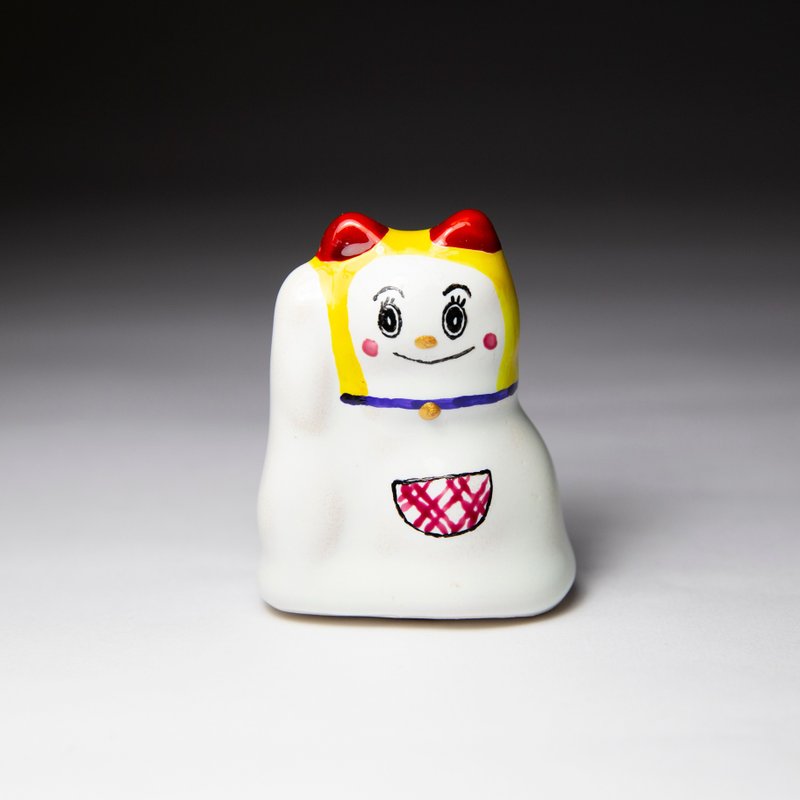 街头开运招财猫-哆啦美喵 - 摆饰 - 陶 白色