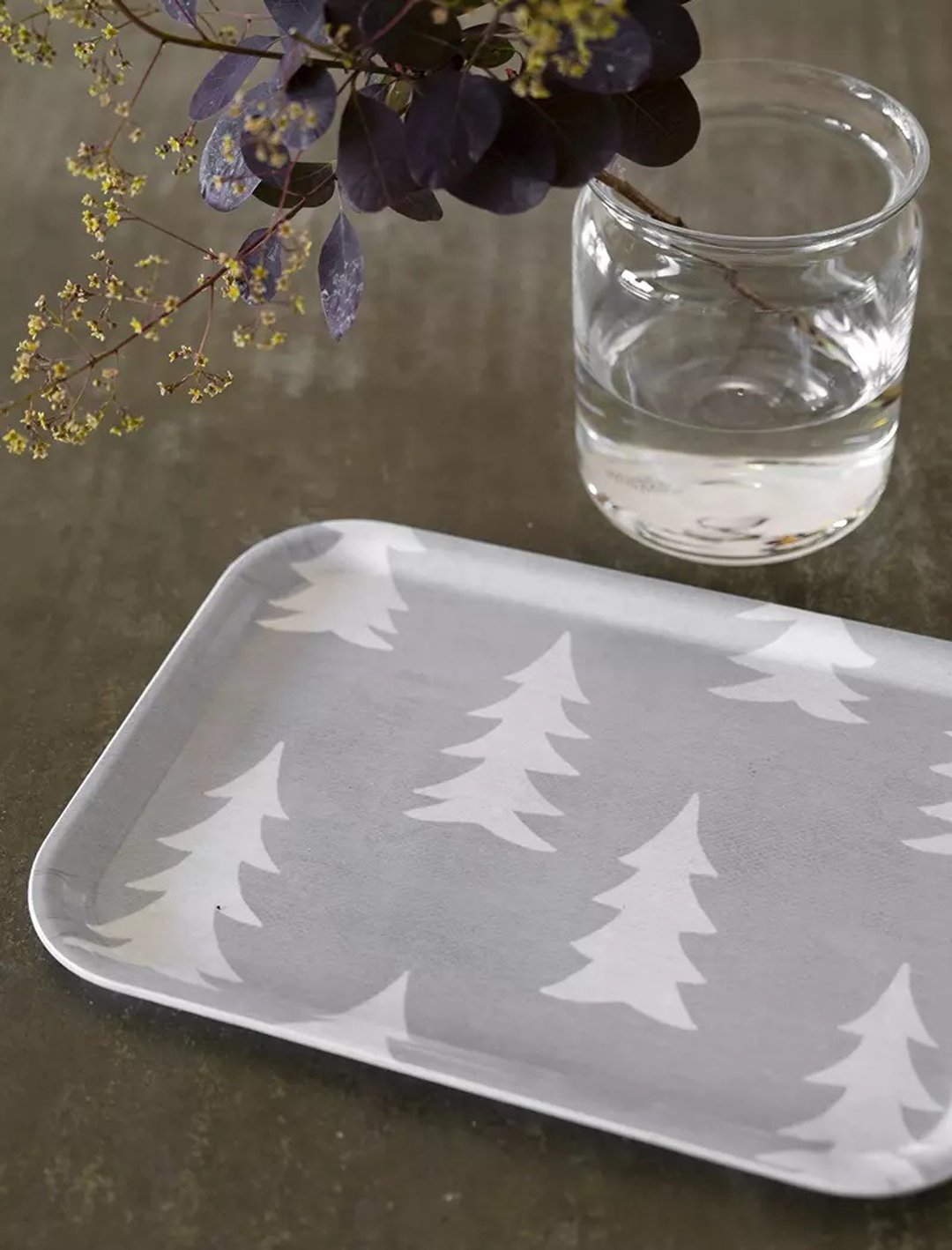 方型托盘- GRAN SMALL TRAY, GREY/WHITE (27 X 20 cm) - 托盘/砧板 - 木头 灰色