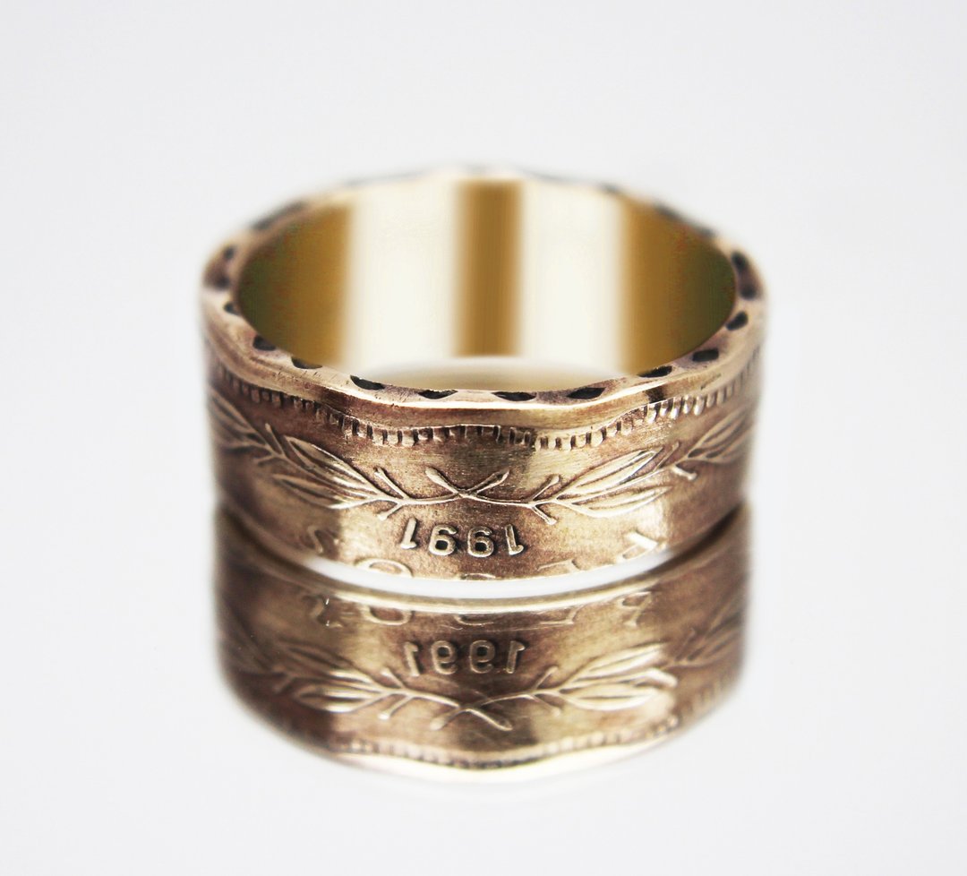 Chile Coin Ring 50 pesos 1981-2021 coin rings for men coin rings for women - 戒指 - 其他金属 