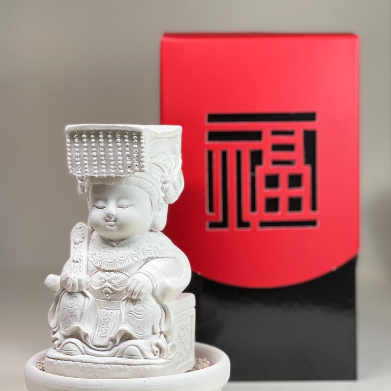 观音摆饰 妈祖祈福平安 小盘套组  宗教 长辈礼 - 香薰/精油/线香 - 其他材质 白色