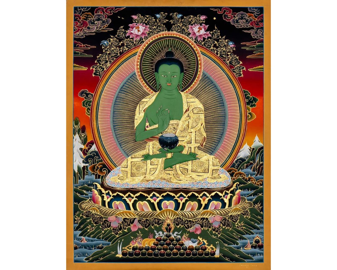 阿摩嘉成佛唐卡—克服负面能量的征服者 - 墙贴/壁贴 - 其他材质 多色