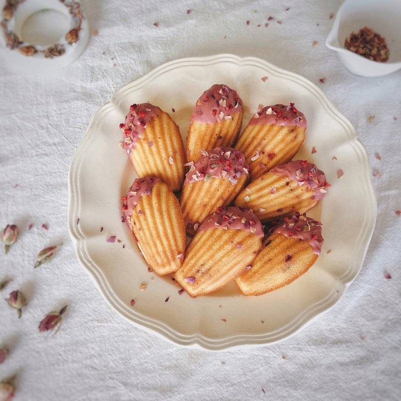 玫瑰覆盆子玛德莲 - 蛋糕/甜点 - 新鲜食材 