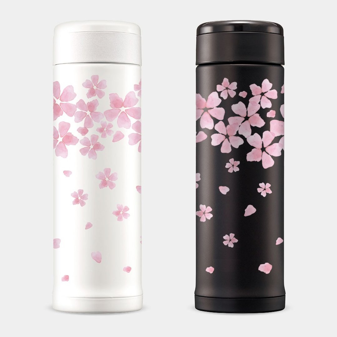 两件优惠 母亲节 樱花 sakura 象印 不锈钢 保温瓶 保温杯 PU009 - 保温瓶/保温杯 - 不锈钢 粉红色