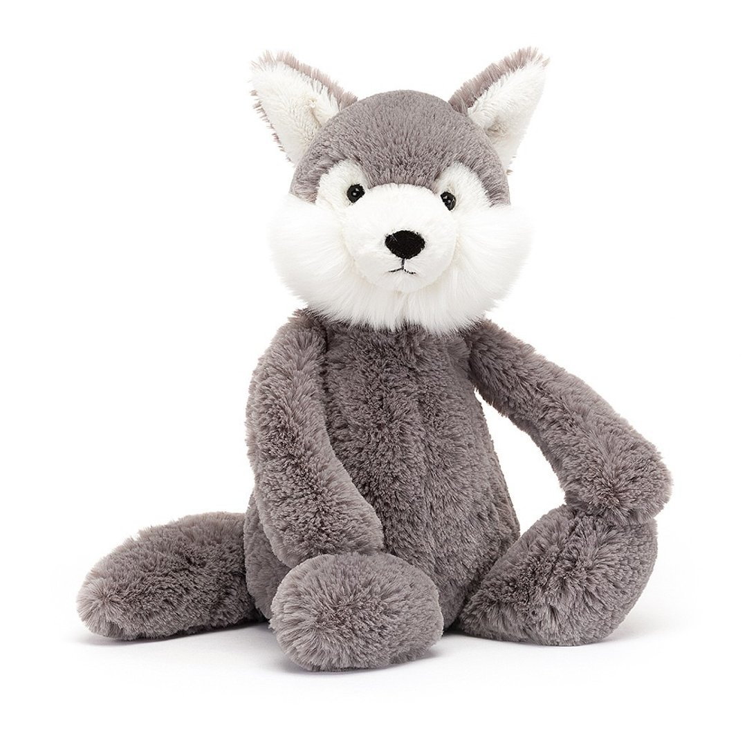 Bashful Wolf 31cm 大野狼 - 玩偶/公仔 - 聚酯纤维 灰色