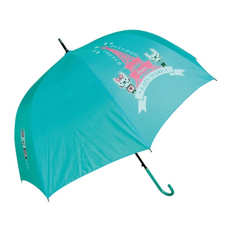 LAZYMARU-LM000008 MARU爱情巴黎伞 法斗 台湾文创 - 雨伞/雨衣 - 聚酯纤维 蓝色