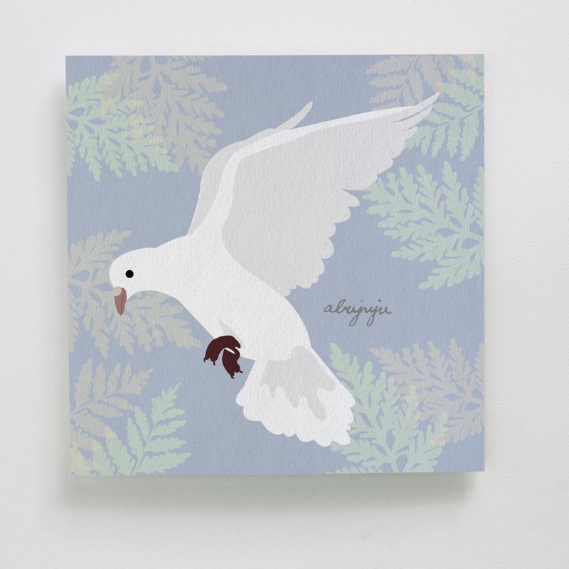万用贺卡｜Peace Dove by abujuju 阿不啾啾｜A012AB002 - 卡片/明信片 - 纸 蓝色