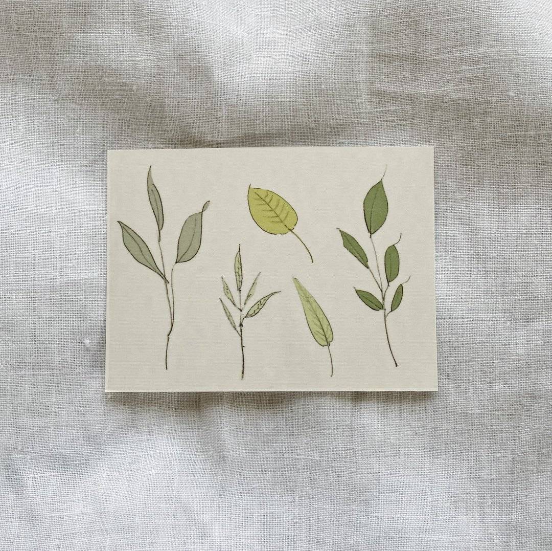 Leaf tattoo sticker - 纹身贴 - 纸 绿色