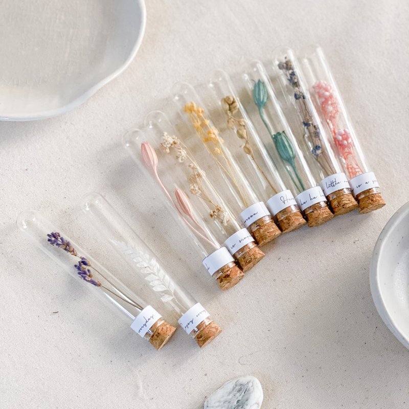 自由之境 x 不凋干燥花试管玻璃 - 干燥花/捧花 - 植物．花 