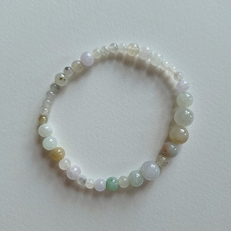 星雨 | 翡翠手串 | 天然缅甸翡翠玉器 - 手链/手环 - 玉石 