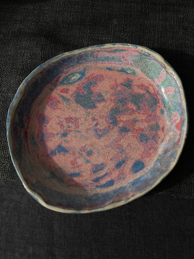 @studio_florero  变涂小圆盘 - 盘子/餐盘/盘架 - 陶 灰色