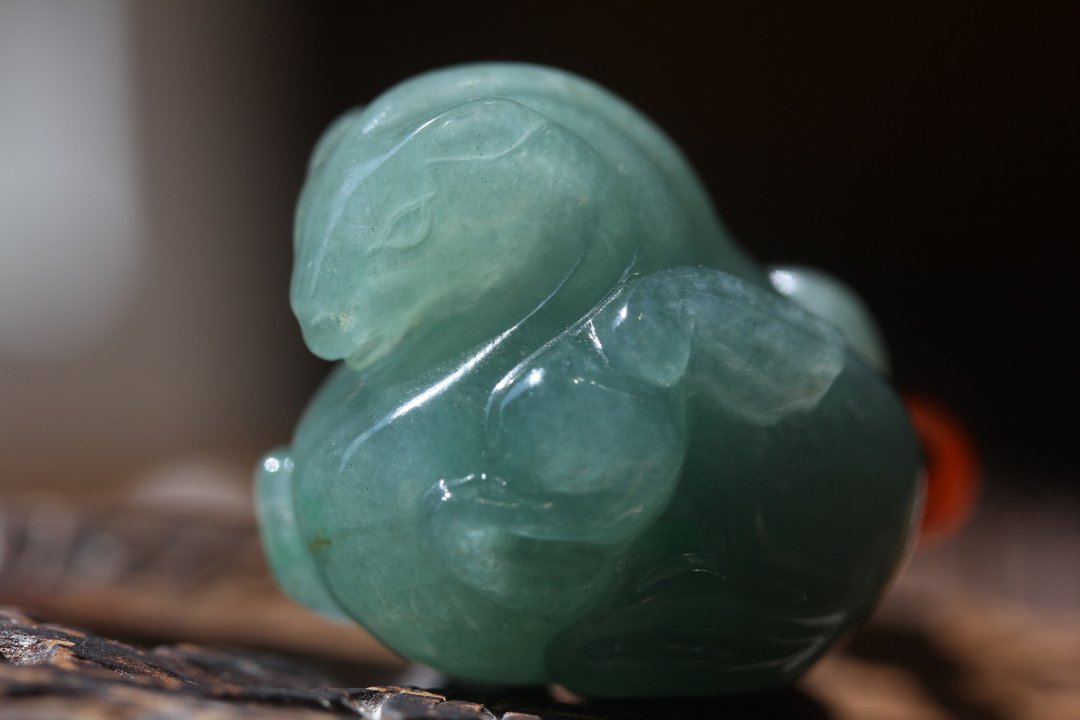 A货翡翠【龙马精神】十二生肖玉佩 马吊坠项链  保平安挂件玉坠 - 项链 - 玉石 绿色