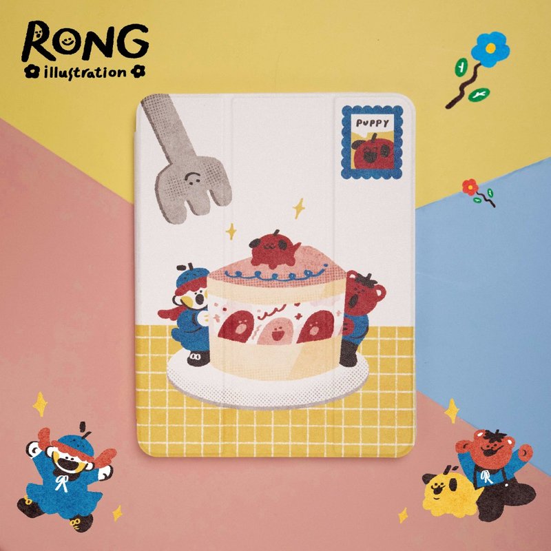 【限时特卖】iPad 插画家联名保护壳【果狗下午茶】 - 平板/电脑保护壳 - 其他材质 多色