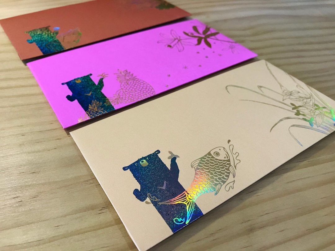 春花 着时_彩色红包3入_春兰.苦楝花.风铃木 - 红包/春联 - 纸 多色