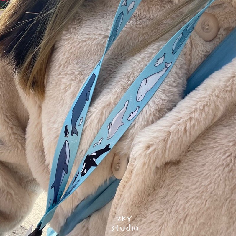 海洋图案颈带 - 挂绳/吊绳 - 其他材质 