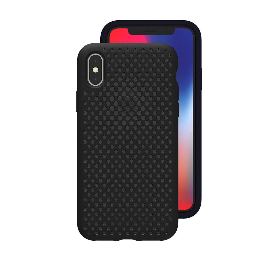 AndMesh-iPhone Xs Max网点软质防撞保护套-黑色(4571384958547 - 手机壳/手机套 - 其他材质 黑色