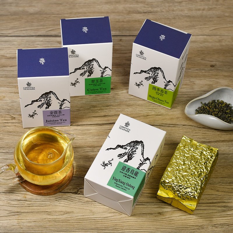 【限量特惠组合】南投清香乌龙茶4入组-迎香、翠玉、金萱、四季春 - 茶 - 纸 白色