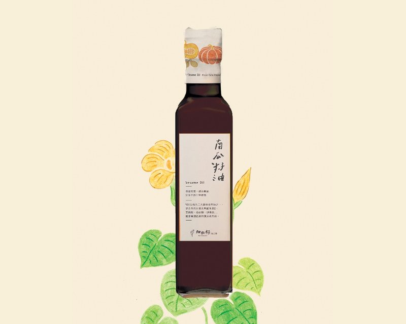 冷压南瓜籽油 - 其他 - 玻璃 咖啡色