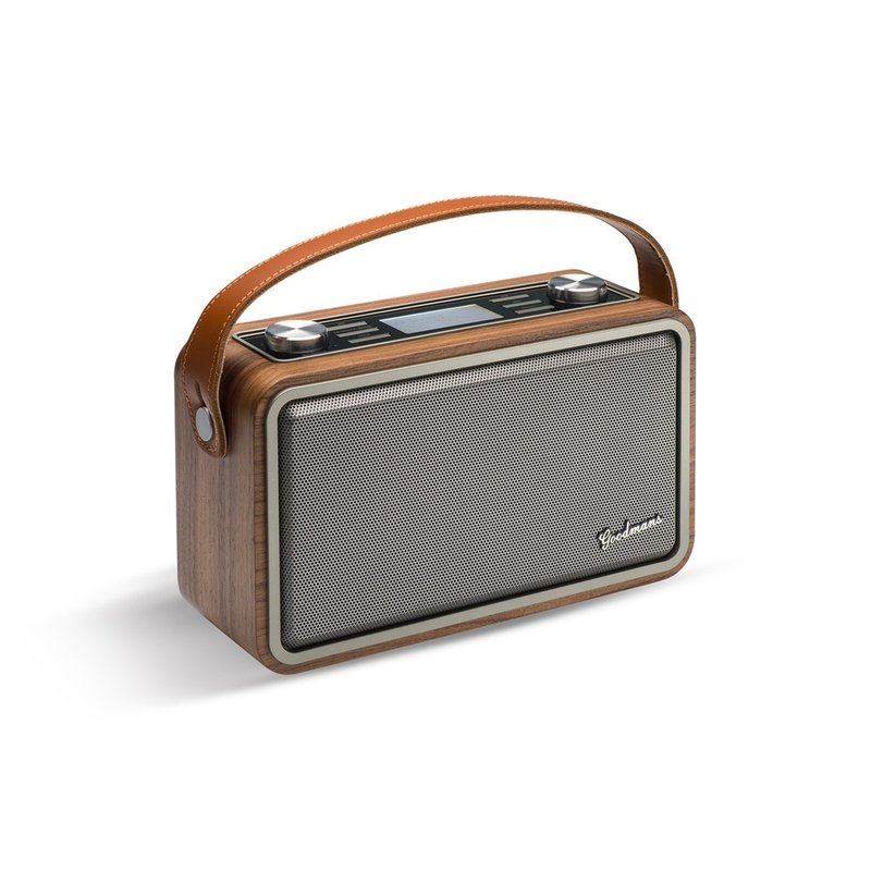 Goodmans HERITAGE PORTABLE II 经典复古便携式蓝牙WIFI音响-原木色 - 扩音器/喇叭 - 木头 白色