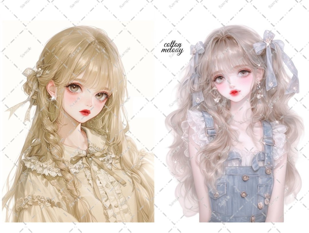 原创贴纸 no.5851 人物贴纸 原创贴纸 人物贴纸 女孩贴纸 原创人物贴纸 - 贴纸 - 纸 