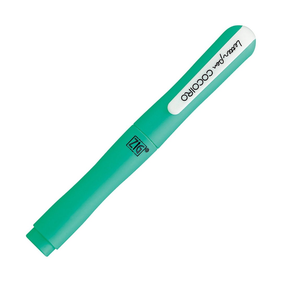 【Kuretake 日本吴竹】ZIG COCOIRO随变笔杆 苹果绿 (LPC-12) - 其他书写用品 - 塑料 绿色