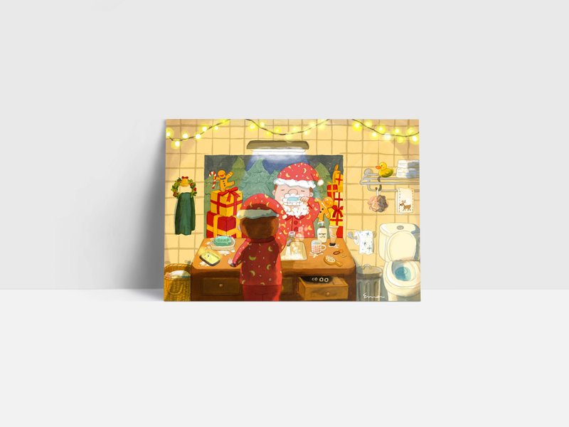 A3海报  是圣诞老人吗 - 海报/装饰画/版画 - 纸 红色