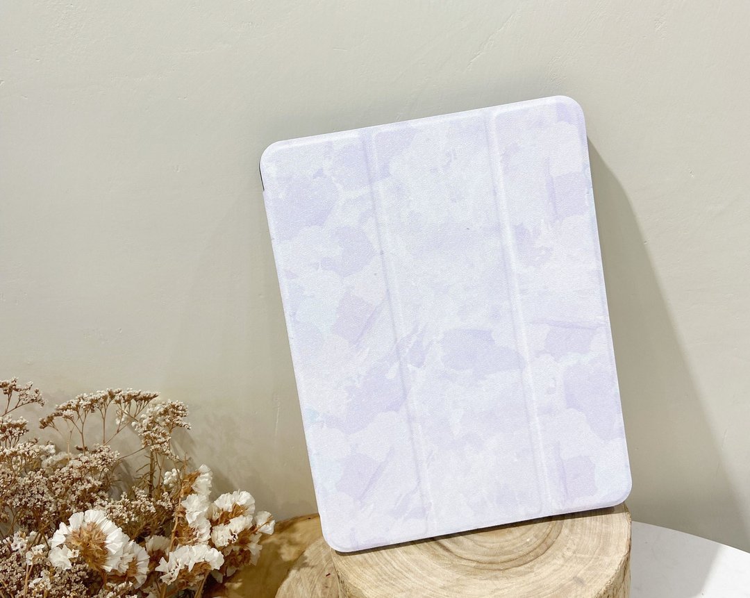 【 薰衣草紫水彩】IPAD 保护套 设有笔位 - 电脑配件 - 其他材质 
