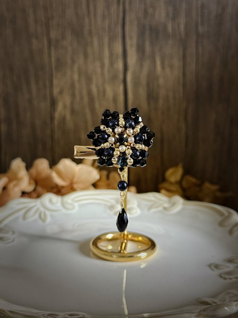 【新品优惠】美丽佳人 伦敦之夜 发夹胸针两用饰品 - 胸针 - 玻璃 