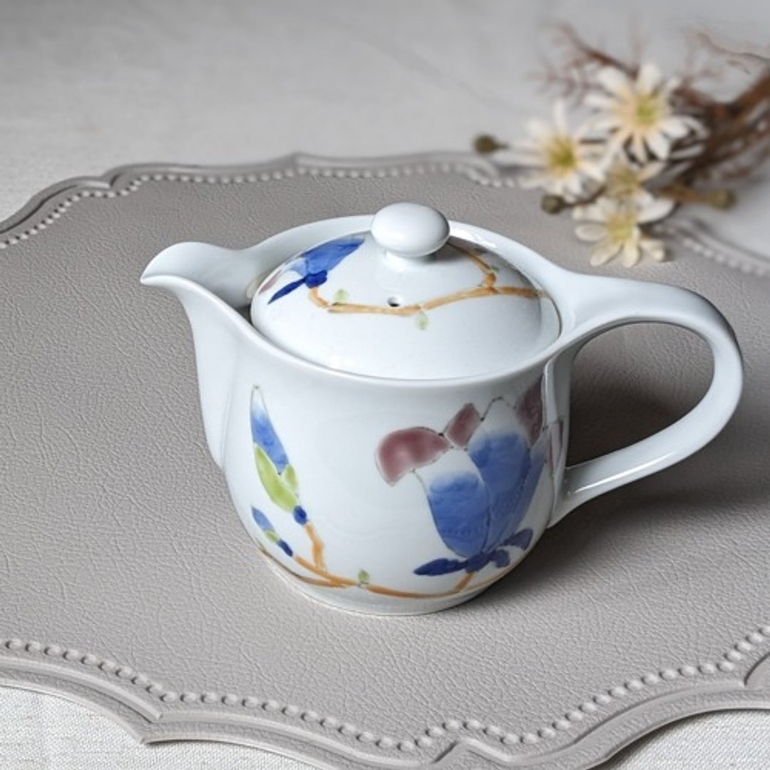 玉兰盆（蓝）（附网） - 茶具/茶杯 - 陶 