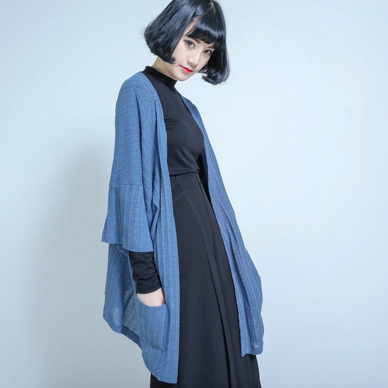 SU:MI said Plato 柏拉图宽松针织罩衫_6AF200_蓝 - 背带裤/连体裤 - 棉．麻 蓝色