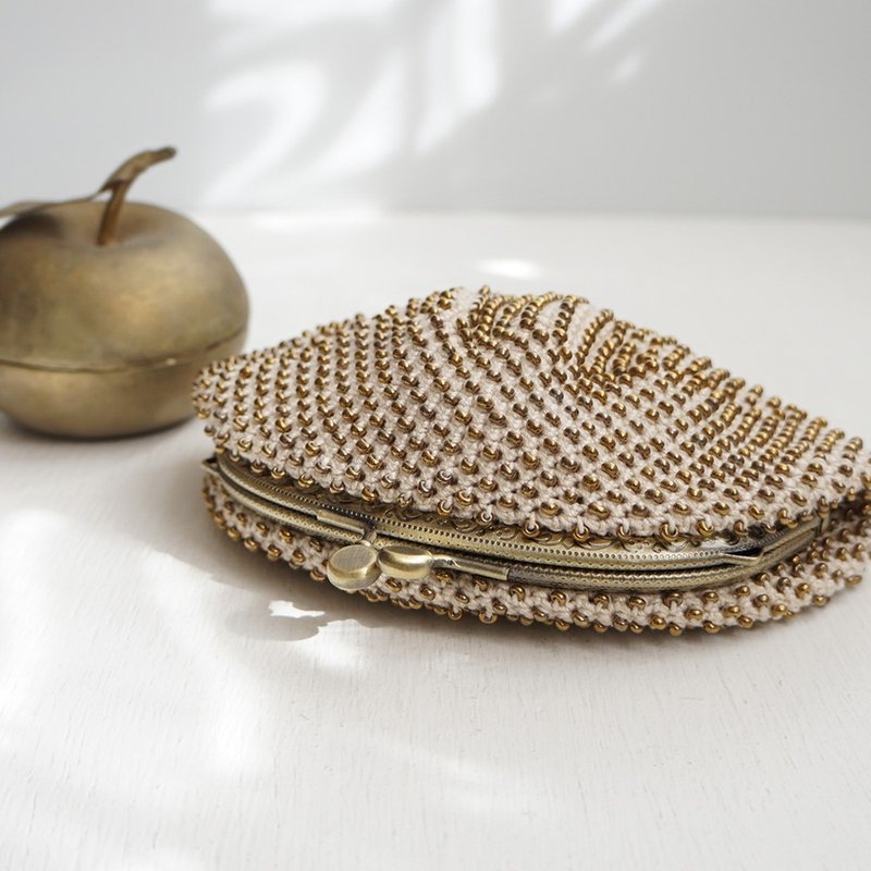 Ba-ba (m) Skipping Stiches 珠饰钩针小包 No.2136 - 皮夹/钱包 - 其他材质 金色