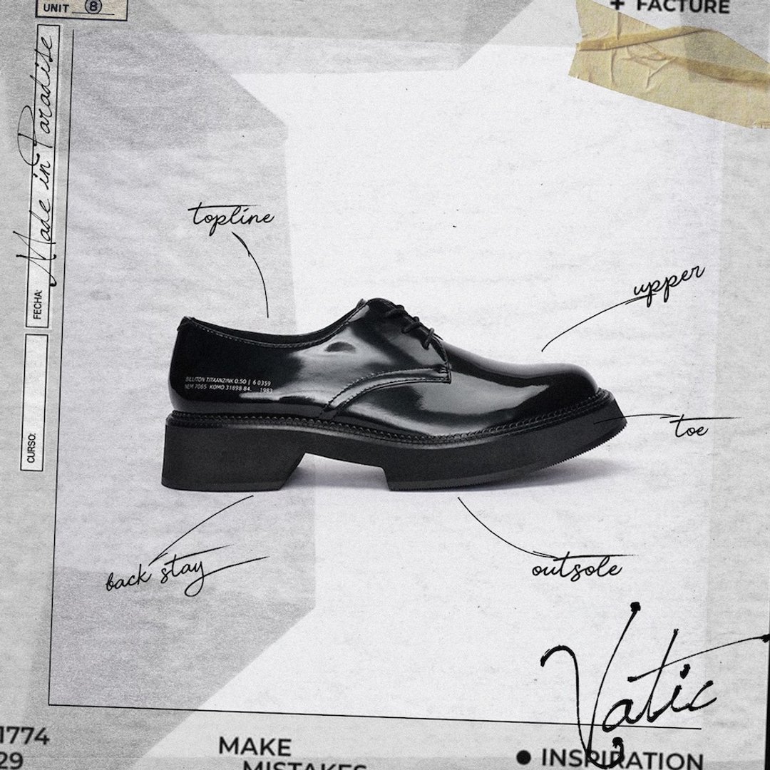 VATIC POLISHED DERBY SHOES BLACK / 1983 45mm增高厚底皮鞋 - 男款皮鞋 - 真皮 黑色