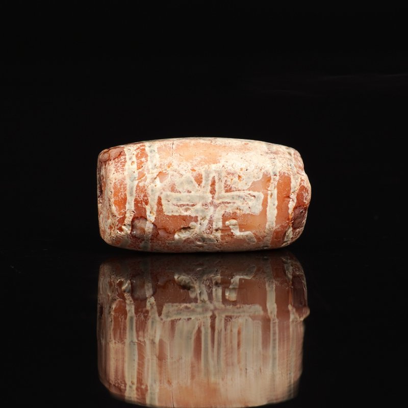 缅甸十字坛城太阳纹红玉髓古珠 - 其他 - 其他材质 