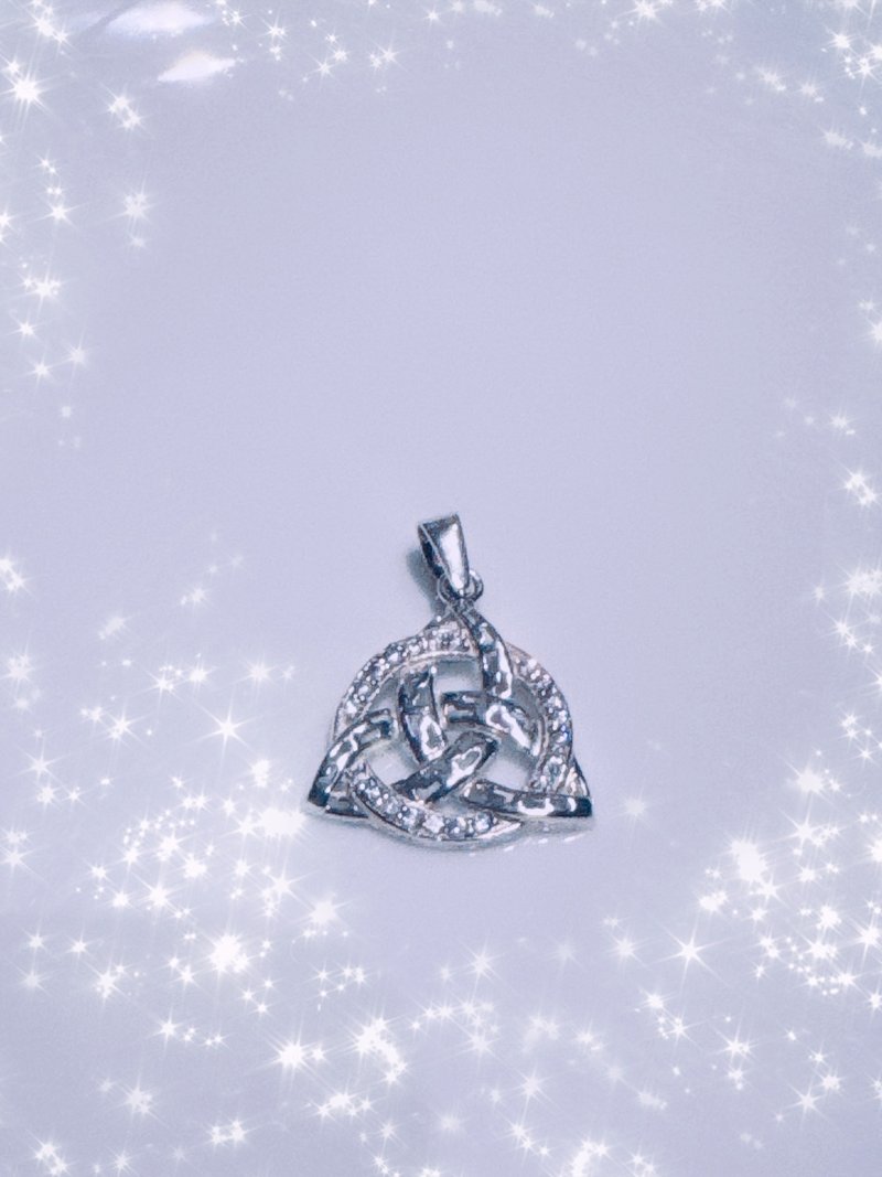 凯尔特三角奢华版 - 项链 - 纯银 银色