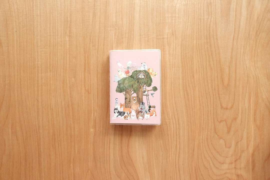 A7 手帐本：ANIMAL WOOHOO (64 页) - 笔记本/手帐 - 纸 粉红色