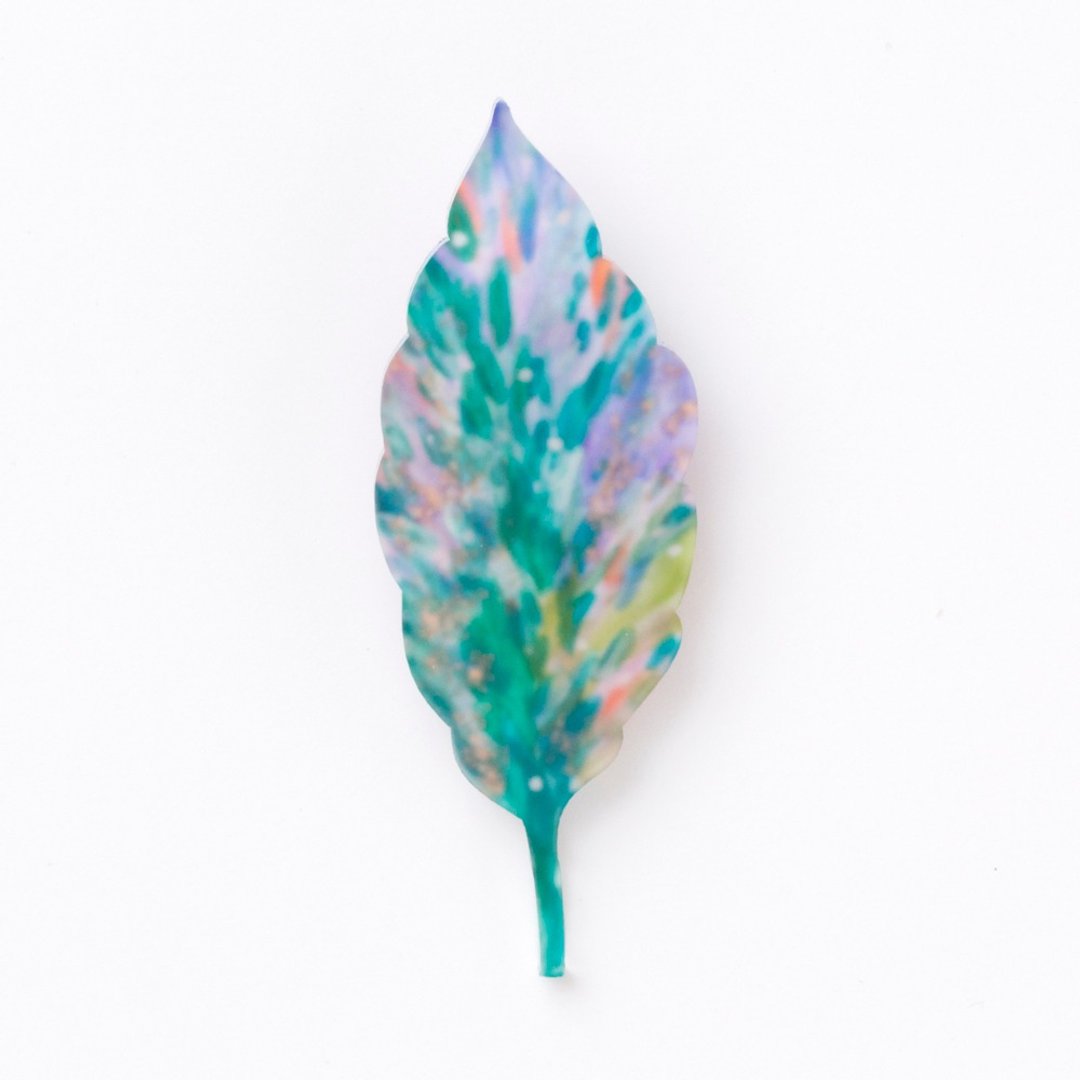 brooch - 胸针 - 压克力 绿色