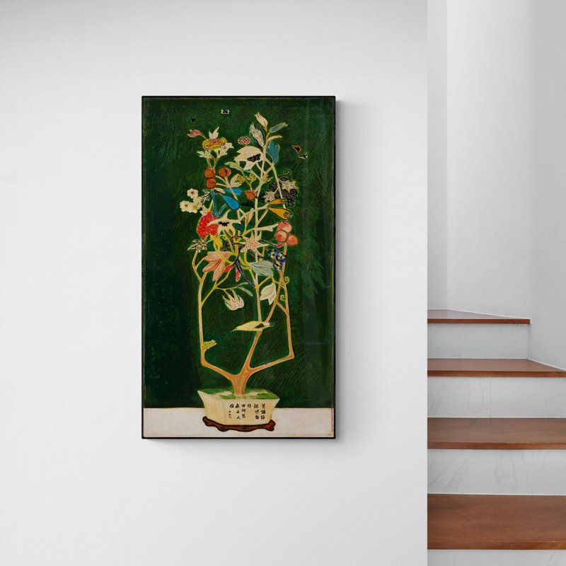 【艺术挂画】 万物静观皆自得 / 常玉 - 海报/装饰画/版画 - 木头 金色