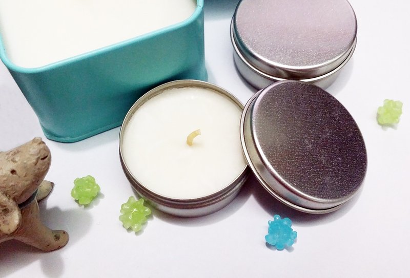 大豆蜡精油蜡烛 随身马口铁 - 香薰/精油/线香 - 植物．花 