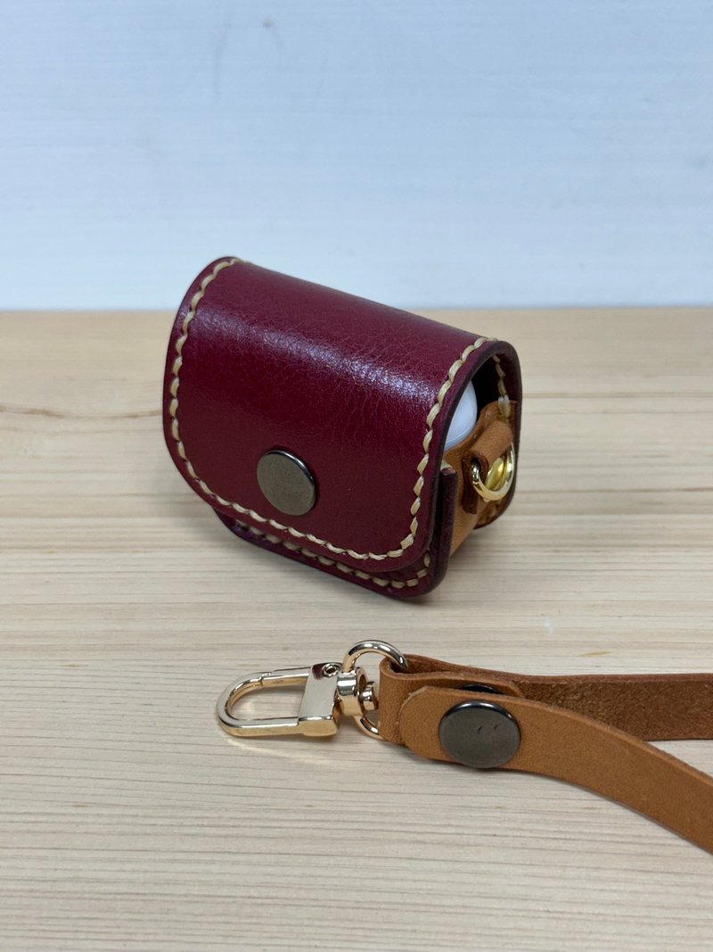 AirPods4 耳机保护套 - 耳机收纳 - 真皮 红色