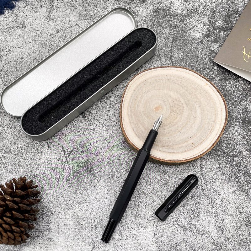 【预购_早鸟优惠】极黑六角钢笔 2.0_实心黄铜 赠定制刻字 送墨水 - 钢笔 - 铜/黄铜 黑色