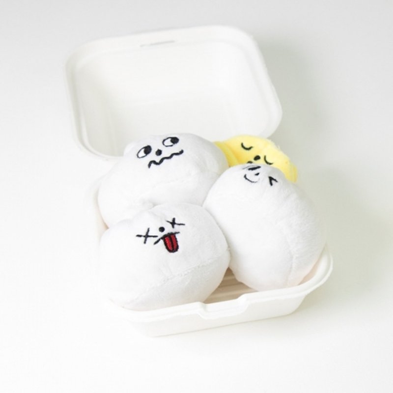 BITE ME 韩国 小笼包盒娃娃 宠物玩具 - 玩具 - 其他人造纤维 白色