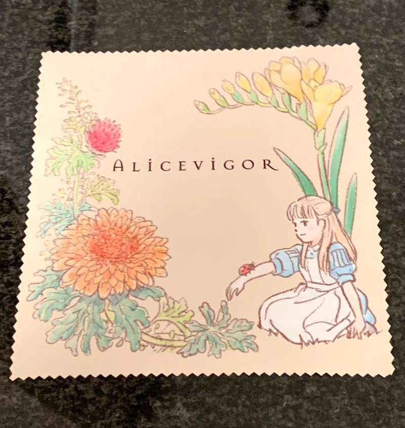 爱丽丝与季节花卉眼镜布 - 春季 - 眼镜盒/眼镜布 - 防水材质 