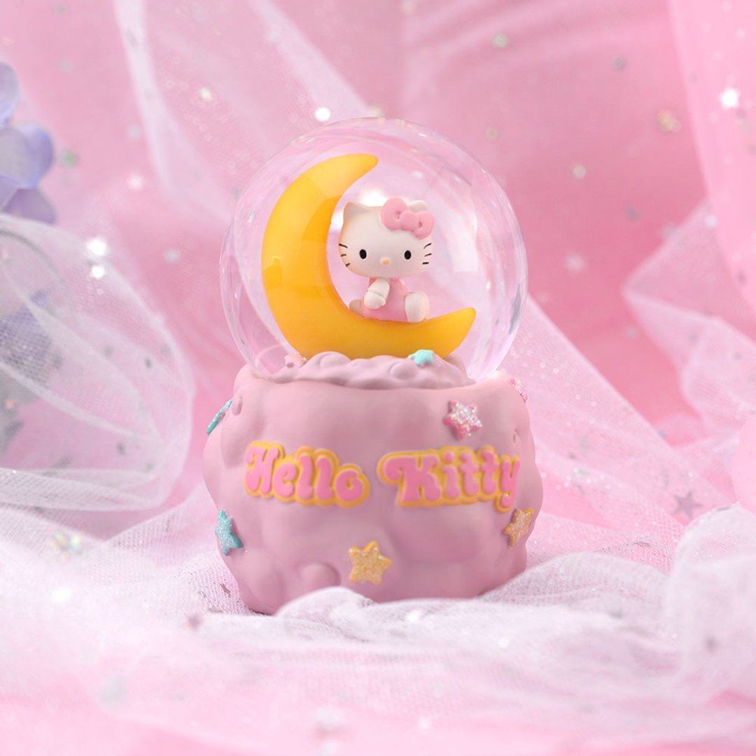 Hello Kitty 粉红星空 水晶球摆饰 - 摆饰 - 玻璃 