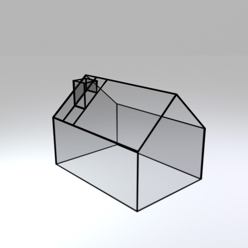 Stained glass terrarium 011 house pattern  | Printable template | DIY terrarium - 图文模板设计 - 其他材质 